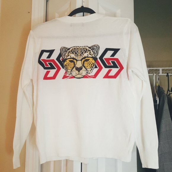 Embroidery white cadigan - Picture 1 of 10